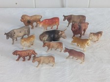 13 Vintage Celluloid Animals 2 Inches to 3 1/4 Inches