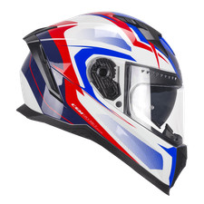 CASCO MOTO INTEGRALE CGM BLAST SPORT BIANCO BLU LUCIDO PROTEZIONE VISIERINO