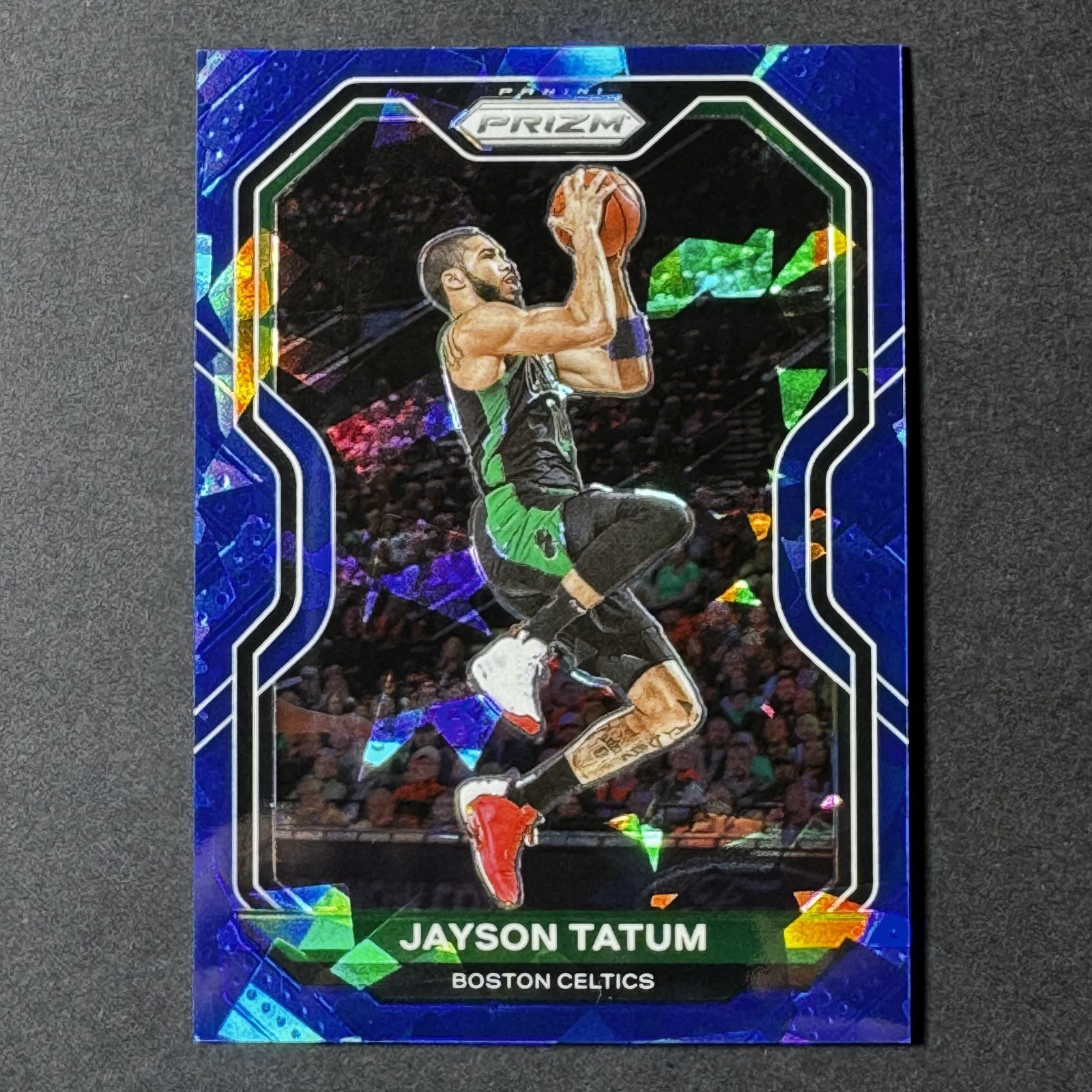 2020-21 Panini Prizm JAYSON TATUM Rare SSP /125 Blue Ice Prizm #119 Celtics
