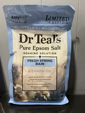 Dr Teal's Fresh Spring Rain Epsom Salt Magnesium Soak with Essential Oils, 3 lbs