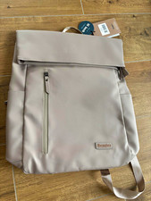 Beagles Reise-Rucksack Beige Rolltop Laptopfach 15" Polyester 20&ndash;29 L