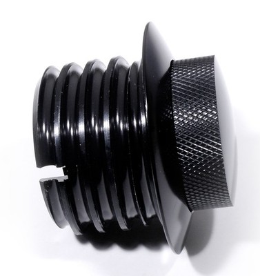 Pop Up Tankdeckel superflach schwarz für Harley Davidson HD Black Performance