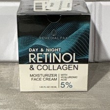 Remedal Pax Day & Night Face Moisturizer Cream Retinol Collagen HA 1.86 fl oz