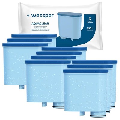 Wasserfilter für Saeco Philips Kaffeevollautomat AquaClean Wessper AquaClear 10x