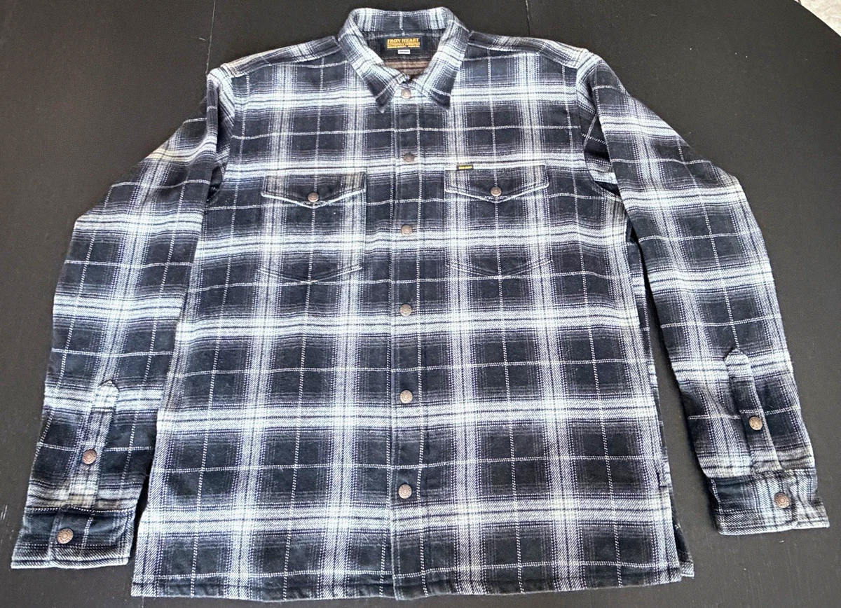 25+ Iron Heart Cotton Casual Button-Down Shirts for Men for sale