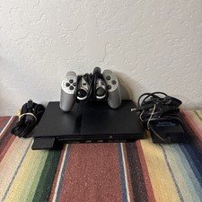 Sony PlayStation 2 Slim PS2 SCPH-77001 Memory Card Controller  Cords READ DESC