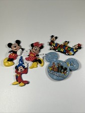 Lot Of 5 Walt Disney World Refrigerator Magnets, Mickey  Minnie Mouse