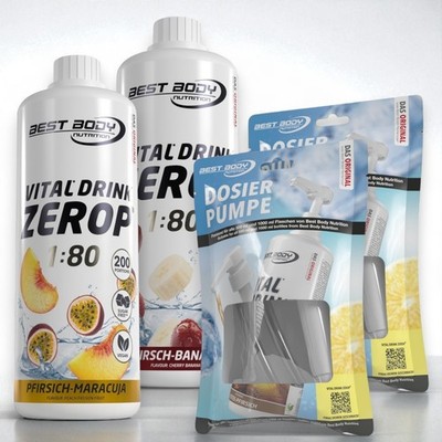 Best Body Low Carb Drink  2 x 1 Ltr Getränkesirup mit 2 Dosierpumpen 14,98 /Ltr
