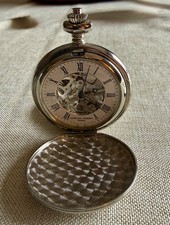 Charles Hubert Chrome-finish White Dial Pocket Watch XWA1034