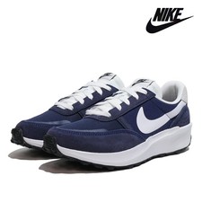 Nike Waffle Nav Running Shoes Midnight Navy Blue White FJ4195-400 Men&rsquo;s