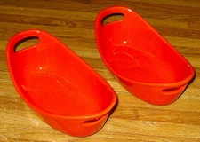Rachael Ray Orange 12 Ounce Oval Baking Serving Dish/SET OF TWO/New