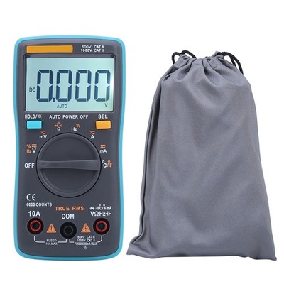 ZT102 Digital Multimeter AC DC Voltmeter Diode Current Capacitance Tester Wi SET