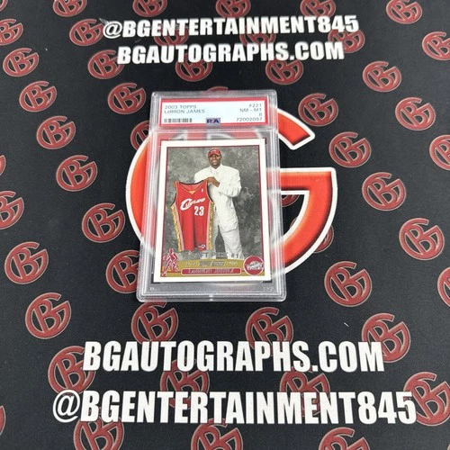 2003-04 Topps - Draft Pick LeBron James #221 PSA 8! Rookie