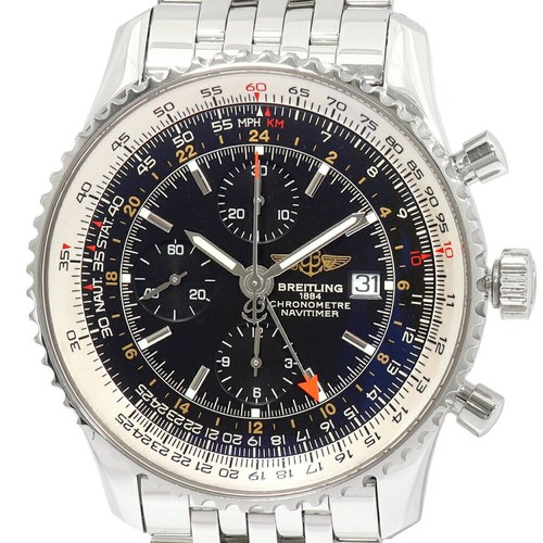 Breitling Navitimer World GMT 46 A24322 Men’s Luxury Watch Used