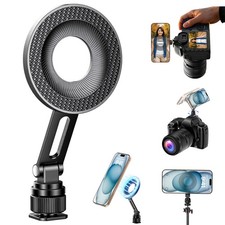 Magnetic Cold Shoe Phone Mount 360 Rotatable for Camera Tripods Video Shooting
