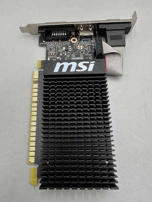 MSI NVIDIA GeForce GT 710 2GB3H LP DDR3 HDMI DVI-D VGA 4K 30Hz Graphics Card B-
