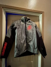 Icon Motorsports Gray and Black Windproof Jacket