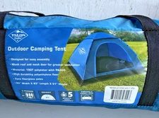 Talon 4 Person Outdoor Camping Tent Blue 83"x83"x 51"  Brand New