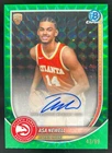 2025 Bowman Asa Newell Chrome Auto Green Geometric Refractor /99 RC Hawks
