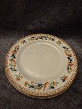 3 Indian Tree Plates. Opaque China Made By S Hancock & Sons. 20cm