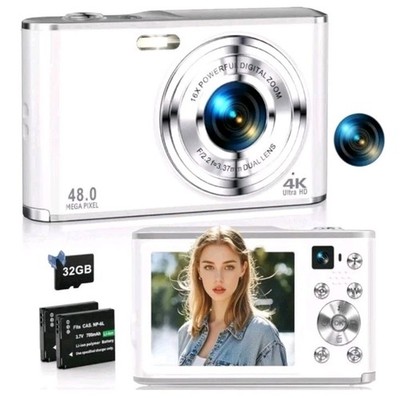 4K Digitalkamera 48MP Autofokus Kameras für Fotografie Kompaktkamera mit...