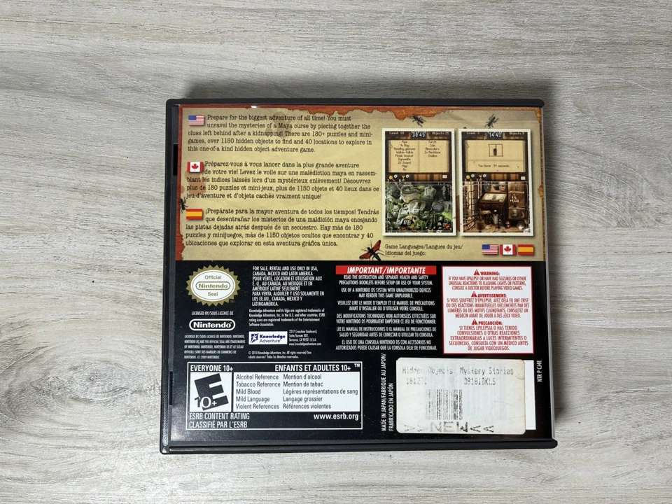 Hidden Objects Mystery Stories (Nintendo DS) Authentic Complete CIB - Image 3 of 3