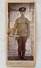 CDV ROYAL ARTILLERY MILITARY SOLDIER BY PITTUCK OF PLYMOUTH BANDSMAN WW1 BUGLE