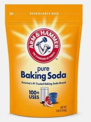 3lb Pure Baking Soda Multi Purpose Cooking Household Cleaning Bulk Bag