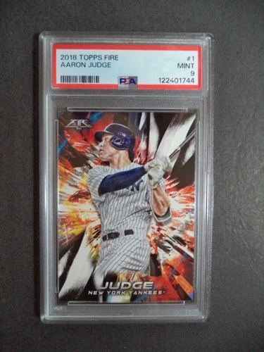 2018 Topps Fire #1 Aaron Judge PSA 9 (MINT) #122401744