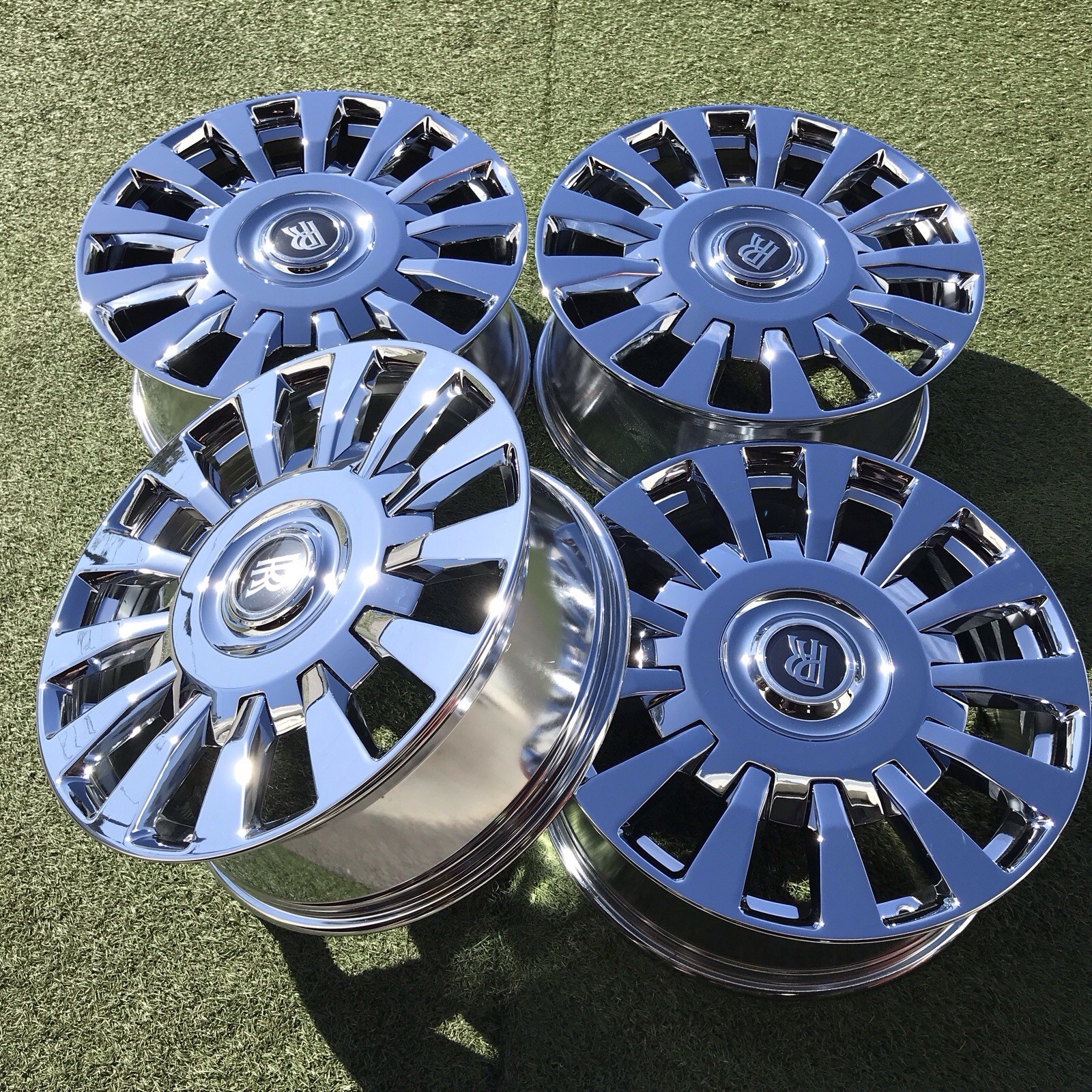 22 BENTLEY CHROME PHANTOM RIMS OEM FACTORY RIMS VIII GENUINE NEW