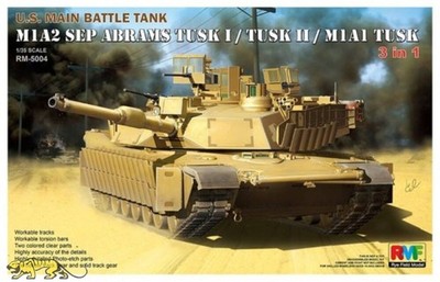 Rye Field Model RM-5004 M1A2 SEP Abrams Tusk I / Tusk II / M1A1 Tusk - 3in1 1:35