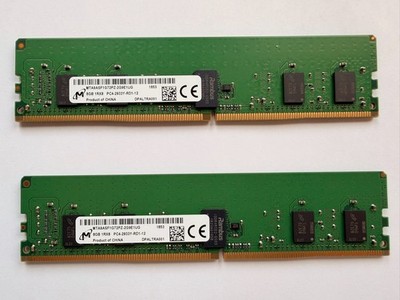 Micron MTA9ASF1G72PZ-2G9 8GB DDR4-2933MHz Single Rank x8 ECC RDIMM - Set of 2