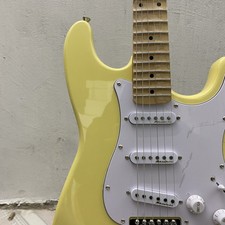 Electric Guitar white pickguard 21 frets basswood body maple neck in stock