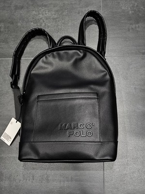 Rucksack Marc O'Polo Schwarz Leder Optik