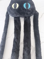 Long Cat Plush Pillow, 39" Cute Black Cat Stuffed Animals Kawaii Soft Plushies,
