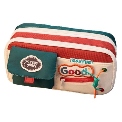 Large Capacity Pen Bag Multilayer Stationery Organizer Pencil Case  Students