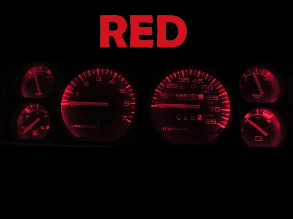 Комплект красных светодиодных ламп для приборной панели датчика для Jeep Cherokee Wagoneer 1984-1996 годов выпуска - Изображение 2 из 4