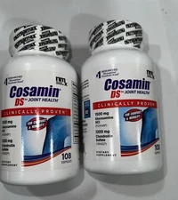 (2)~Cosamin DS for Joint Health 216 capsules. Glucosamine+chondroitin Exp 06/26