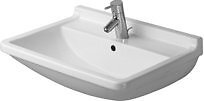 Duravit 300550000 0 Starck 3 Ceramic 21-5/8'' Bathroom Sink for Wall Mounted or 