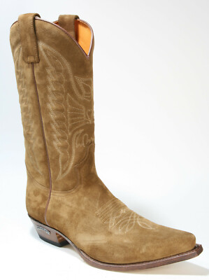 Helemaal droog vloeistof veeg 2073 Sendra Cowboy Boots Serr. Tabaco Suede Seam Stitched Leather Boots |  eBay