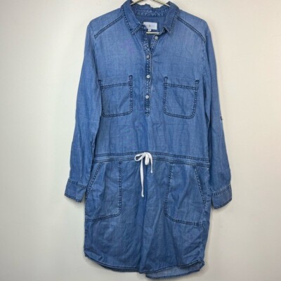 lou and grey denim dress & Long Sleeve Dress, Medium african evening dress