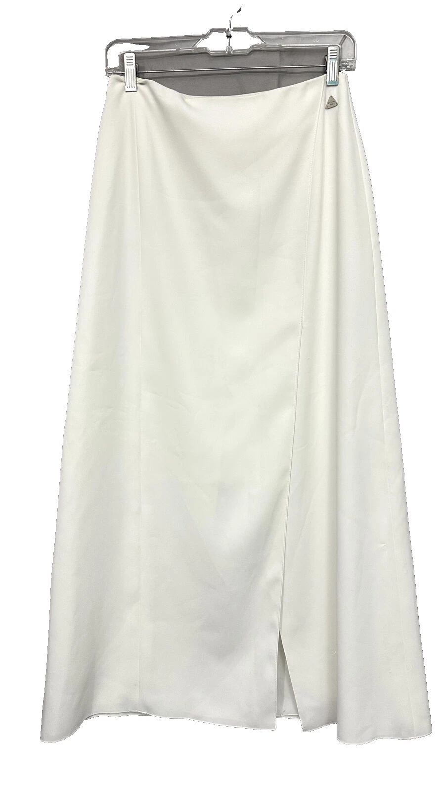 Chanel — Chanel White Midi Skirt With Slit Size F/40