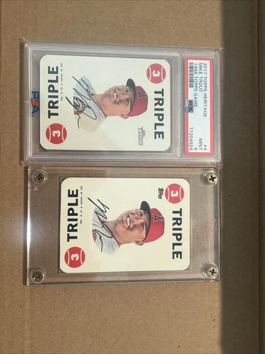 2017 Topps Heritage Mike Trout 1968 Topps Game #4 Angels PSA 9 Mint + Bonus 2015