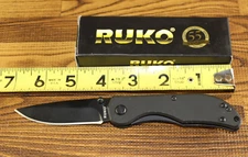 RUKO 420A Stainless Tactical Folding Knife RUK0149B READ