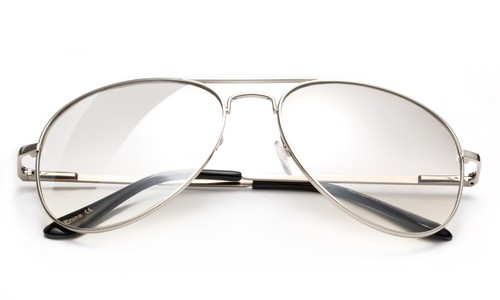 Clear Lens Glasses Eyewear Pilot Classic Office Fake Smart Nerdy Retro UV 100% - Picture 11 of 11