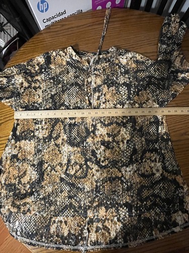 Free People Womens Size XS Sheer Top Out For The Night in Snake Combo NEW - Picture 8 of 9