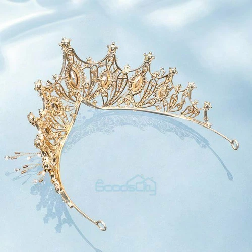 Coronas Tiaras Cristal Perla Novia Boda Corona para Mujer Princesa Tiara - Imagen 46 de 76