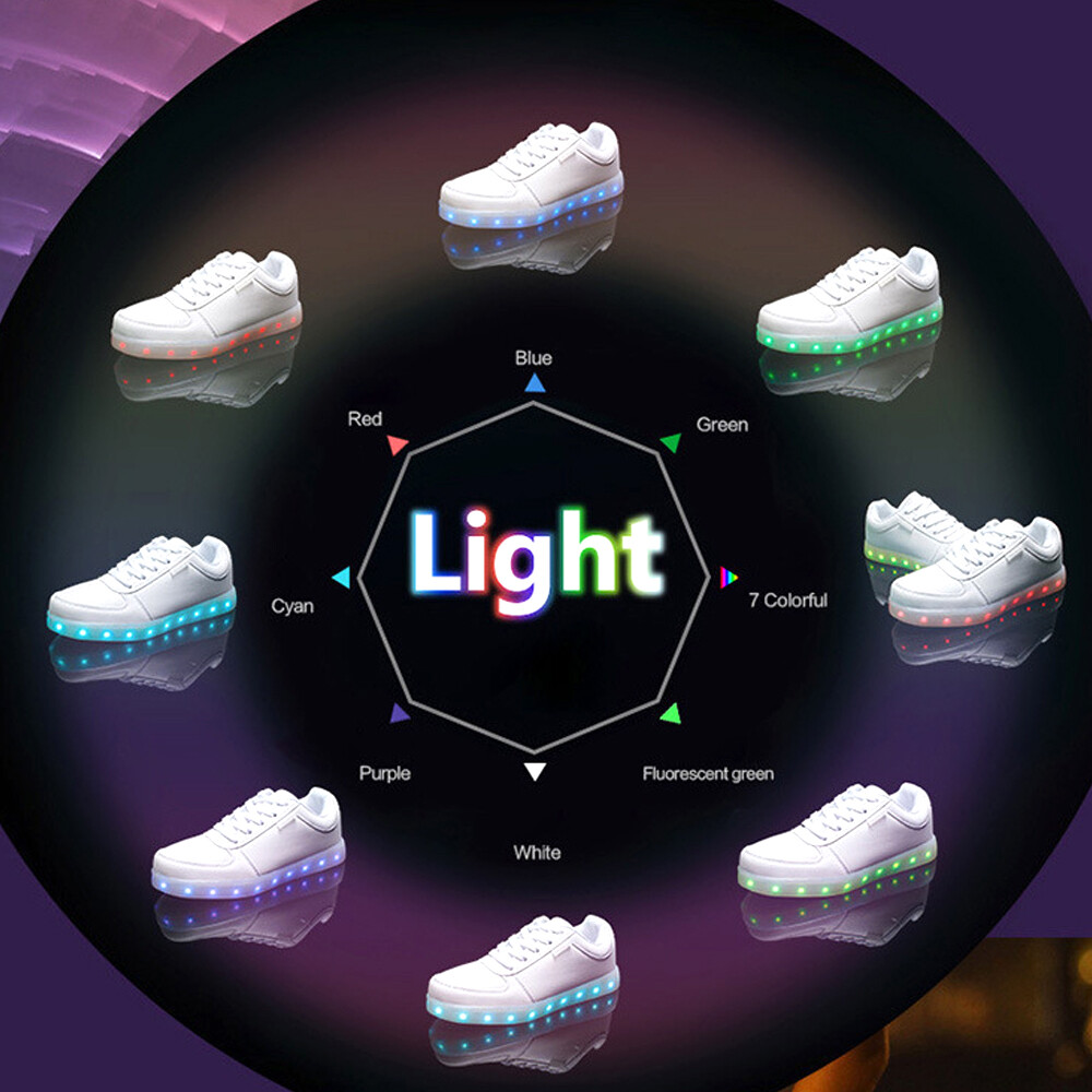 PANTOFOLA D’ORO Scarpe luminose LED scarpe luminose scarpe luminose scarpe da ginnastica colorate scarpe lampeggianti