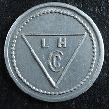 1 MB(Made Beaver) Lamson & Hubbard Company 1919-1923 fur trade token Canada