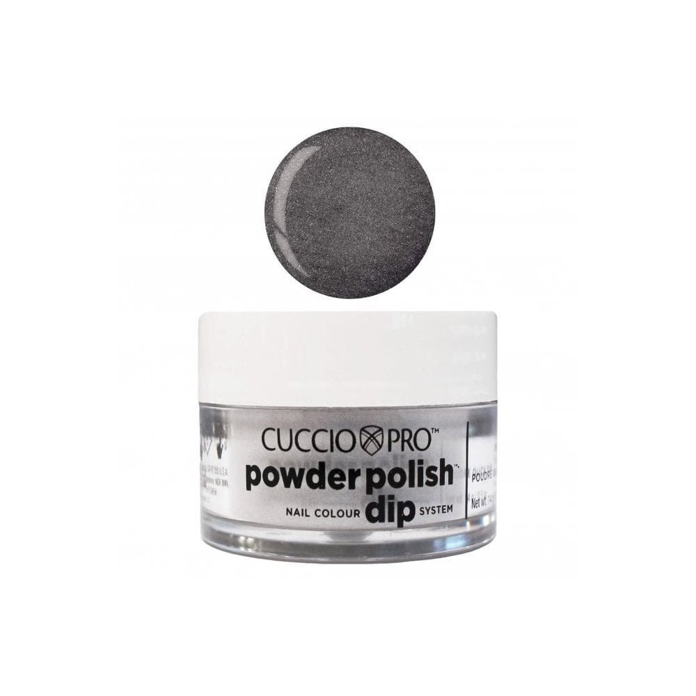 Cuccio Pro Powder Polish - Nail Dip System - Grey With Mica 14g